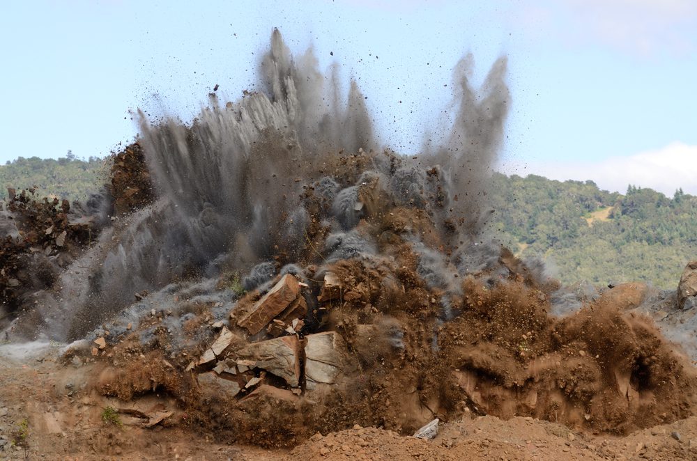 Open-cast mining operations in South Africa